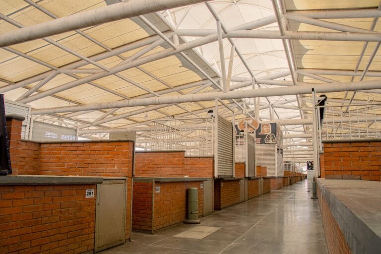 Menudeo en el Mercado de la central de abastos Viñedos San Marcos en el norte de Aguascalientes.